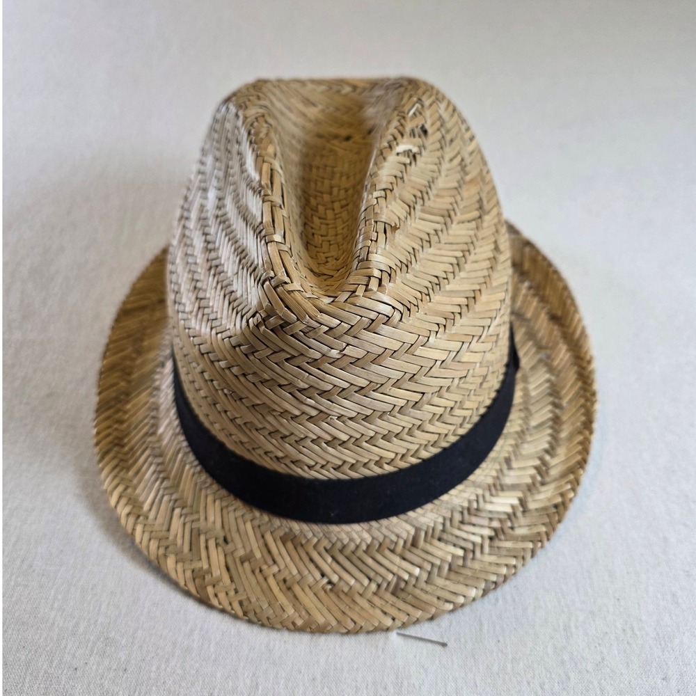 Budweiser Fedora Unisex OSFM Tan Straw Beer Promotional Woven Brim Hat Party Fun